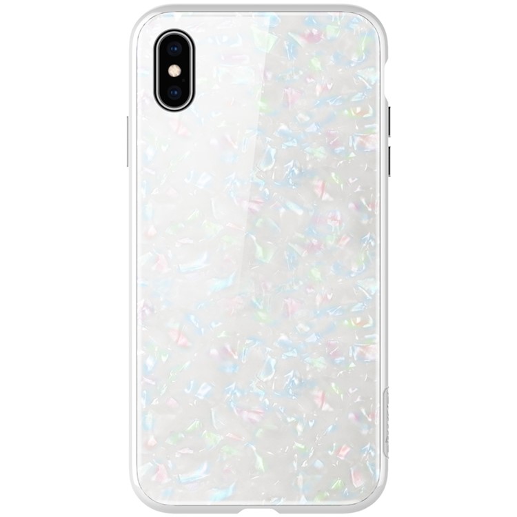 

NILLKIN Seashell Case 2.5D Закаленное Стекло И Жесткая Магнитная Крышка Для ПК Для Iphone XS Max 6.5 Inch - Белый, iPhone XS Max