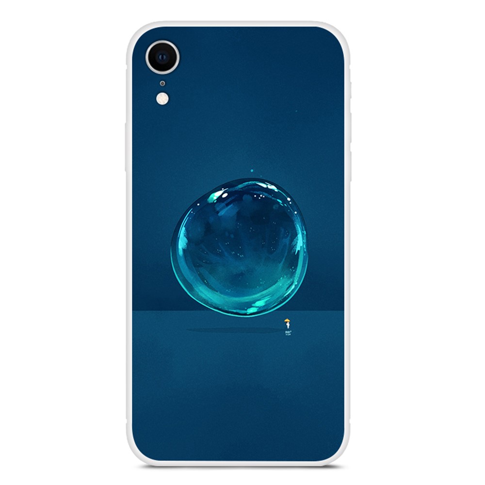 Pattern Printing Soft TPU Mobile Phone Casing for iPhone XR 6.1 inch - Waterdrop