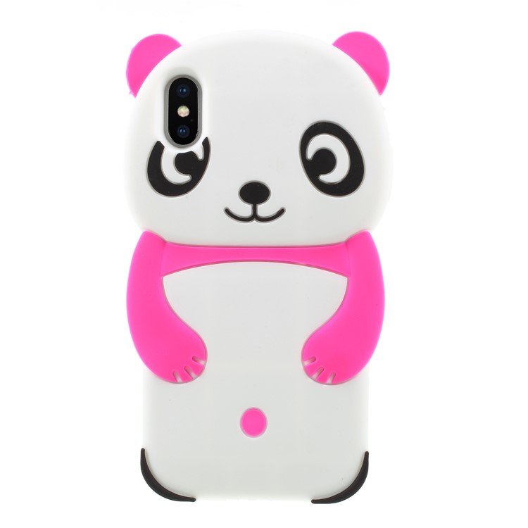 

Симпатичная Панда С Рисунком 3D Силиконовая Оболочка Для Iphone XS Max 6.5 Inch - Роза, iPhone XS Max 6.5 inch