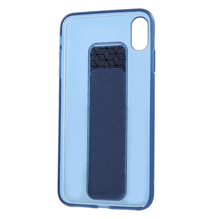 ROAR KOREA Aura Serie Cubierta De TPU Con Soporte De Cuero De PU Para Iphone XS Max 6.5 Pulgadas - Azul-8