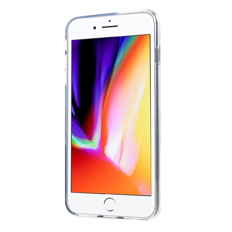 Caso Della Copertura Posteriore Del Telefono Di IMD PC + TPU Della Stampa Del Modello Della COREA Del ROAR Per Il Iphone 8 Più / 7 Più / 6 Più / 6s Più 5,5 Pollici - Rosa / Viola-2