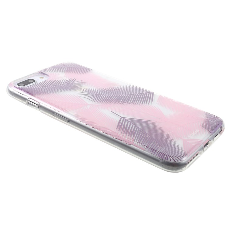 Caso Della Copertura Posteriore Del Telefono Di IMD PC + TPU Della Stampa Del Modello Della COREA Del ROAR Per Il Iphone 8 Più / 7 Più / 6 Più / 6s Più 5,5 Pollici - Rosa / Viola-4