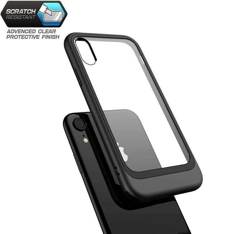 Detachable Transparent PC TPU Phone Casing for iPhone XR 6.1 inch - Black-4