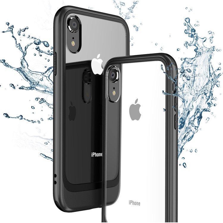 Detachable Transparent PC TPU Phone Casing for iPhone XR 6.1 inch - Black-5