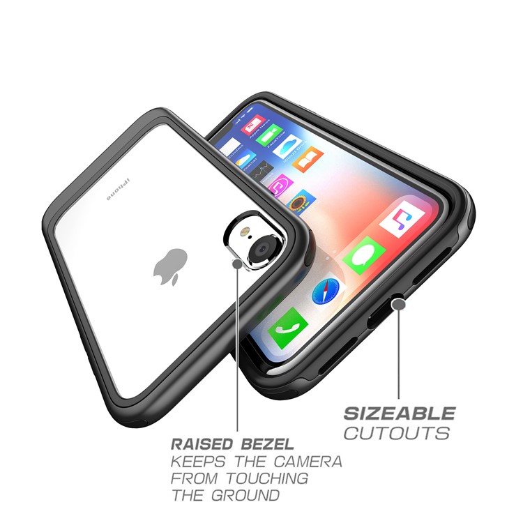 Detachable Transparent PC TPU Phone Casing for iPhone XR 6.1 inch - Black-6