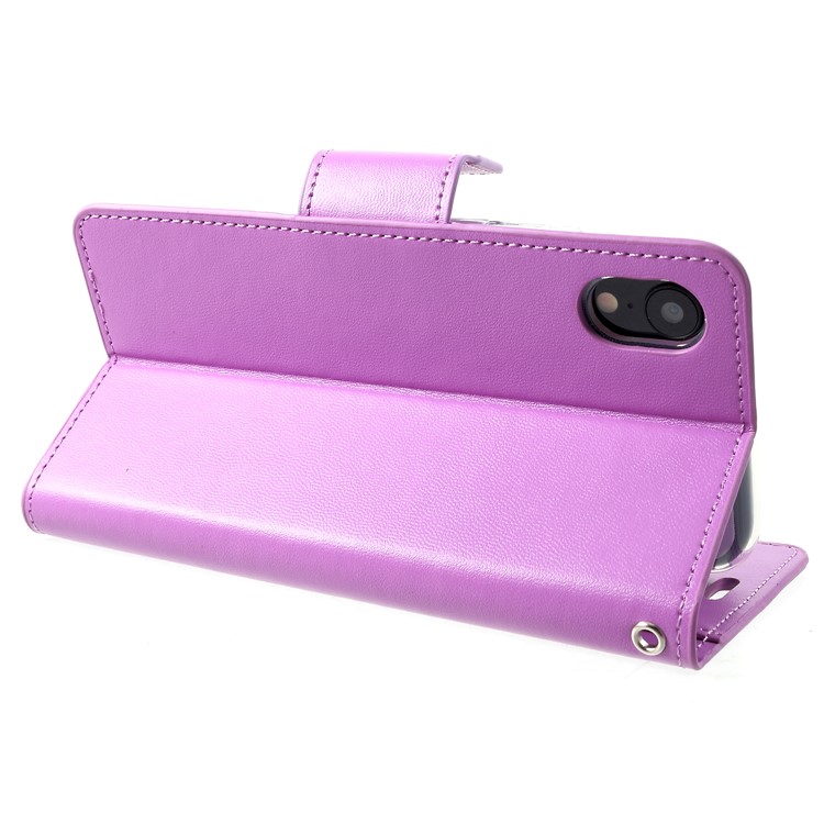 MERCURY GOOSPERY Sonata Diary Leather Casing Cover for iPhone XR 6.1 inch - Purple-5