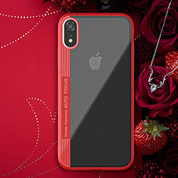 IPAKY TPU + PC Hybrid Mobile Phone Case for iPhone XR 6.1 inch - Red-2