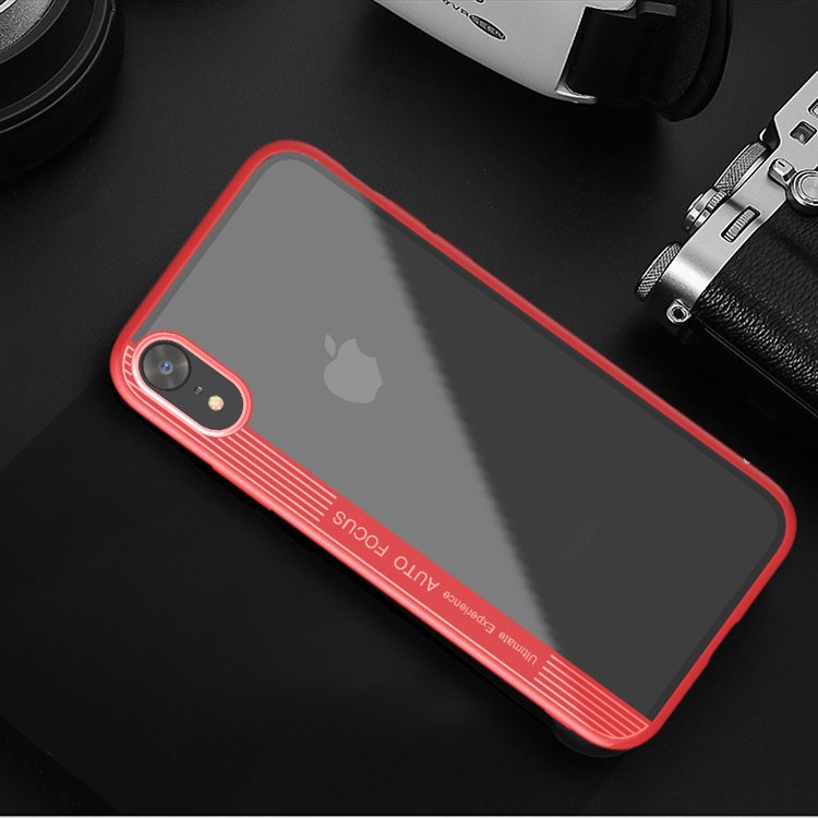 IPAKY TPU + PC Hybrid Mobile Phone Case for iPhone XR 6.1 inch - Red-3