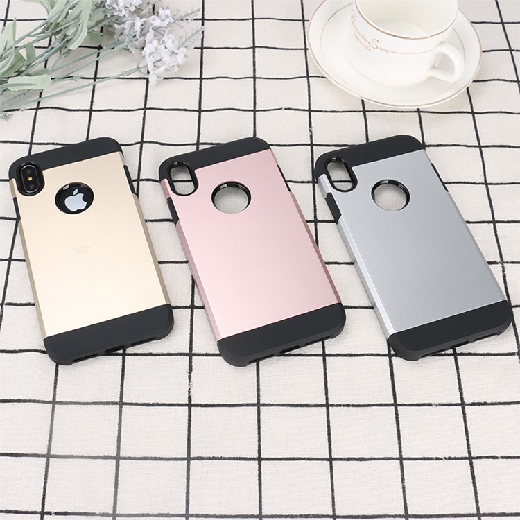 TPU + PC Combo Protection Cell Phone Case for iPhone XS / X 5.8 inch - Rose Gold-8