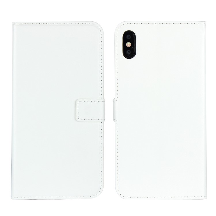 

Crazy Horse Leather Wallet Cover for iPhone XS Max 6.5 inch - White, iPhone XS Max
