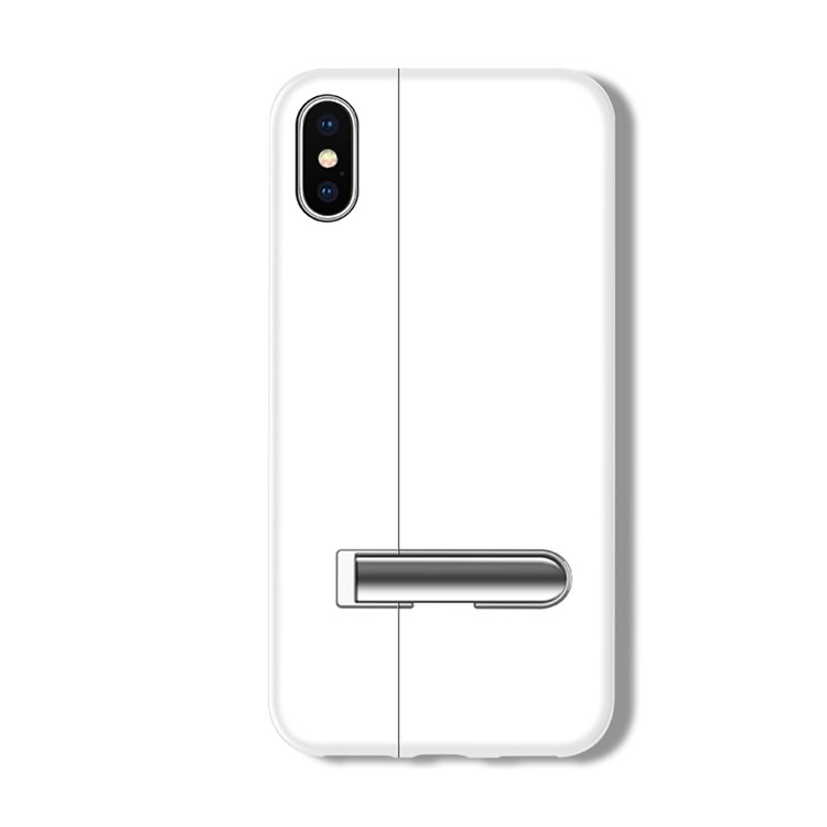 

Protective Case for iPhone XS Max 6.5 inch [Left and Right] [Magnetic Attraction] Kickstand Plastic Case - White, iPhone XS Max
