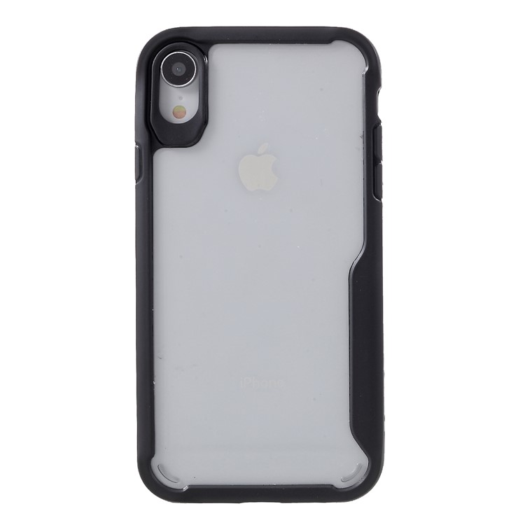 

Силиконовый Край + Прозрачный Акриловый Задний Гибридный Чехол Для Iphone XR 6.1 Inch - Черный