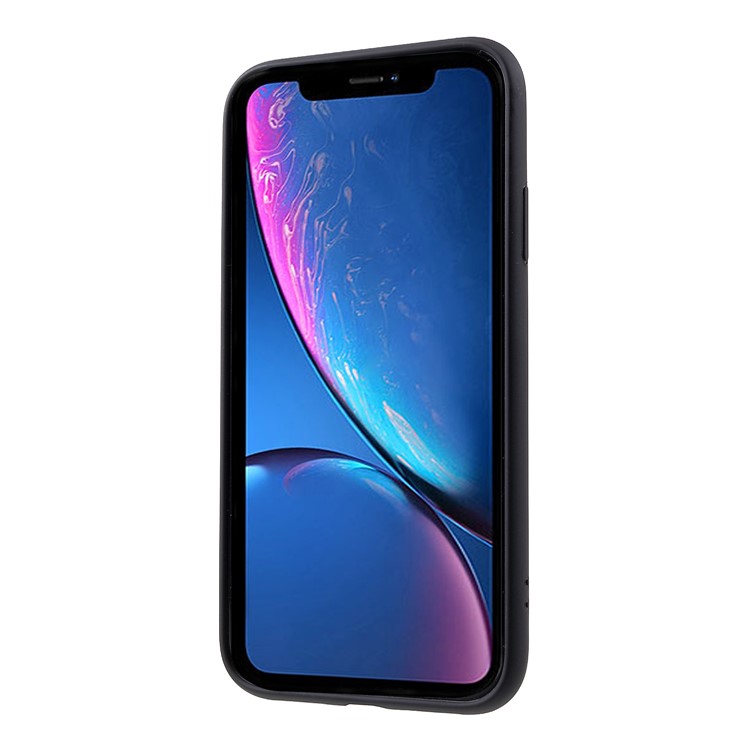 copertura In Silicone + Acrilico Posteriore In Acrilico Per IPhone XR Da 6,1 Pollici - Nero-2