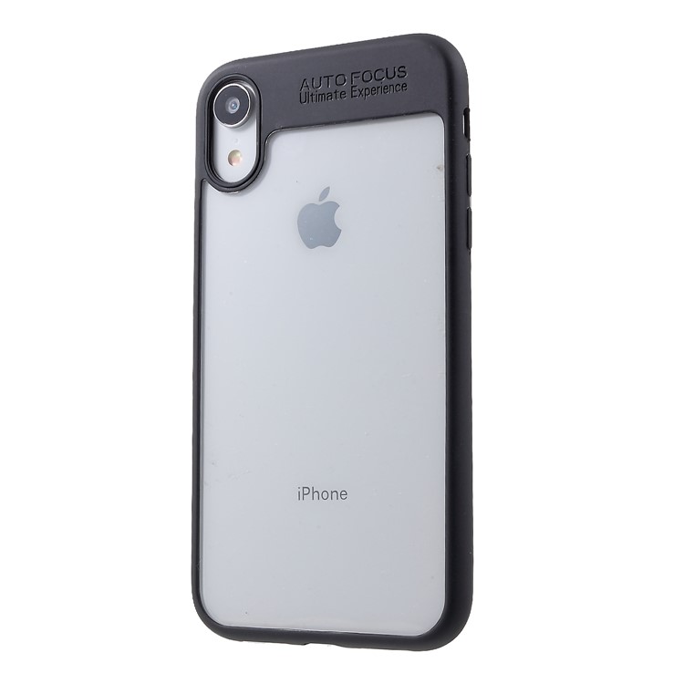 copertura In Silicone + Acrilico Posteriore In Acrilico Per IPhone XR Da 6,1 Pollici - Nero-3