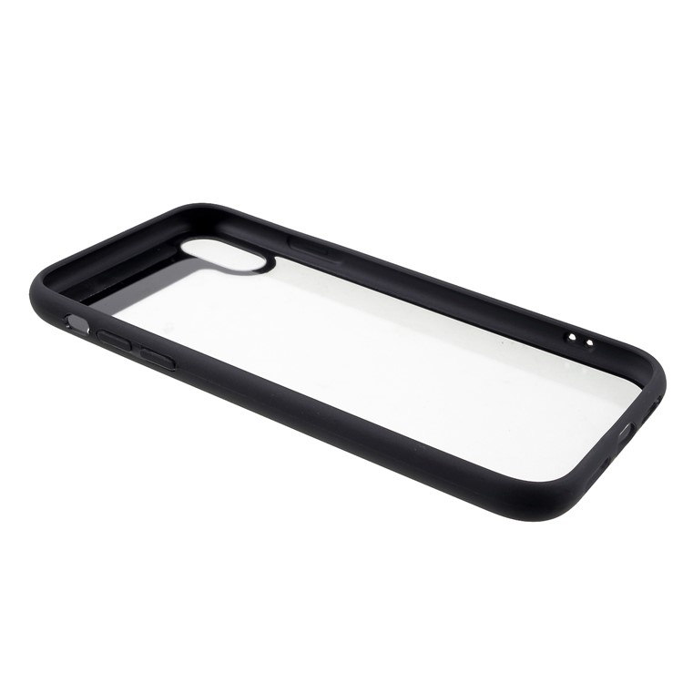 copertura In Silicone + Acrilico Posteriore In Acrilico Per IPhone XR Da 6,1 Pollici - Nero-6