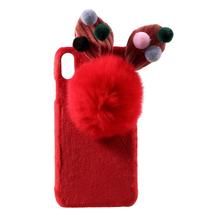 

Venonat Decor Soft Fur Coated Plastic Protective Case Cover for iPhone XS Max 6.5 inch - Red, iPhone XS Max