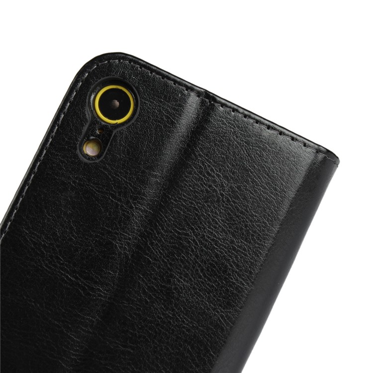 Detachable 2-in-1 Crazy Horse Leather Wallet Shell + TPU Back Case for iPhone XR 6.1 inch - Black-12