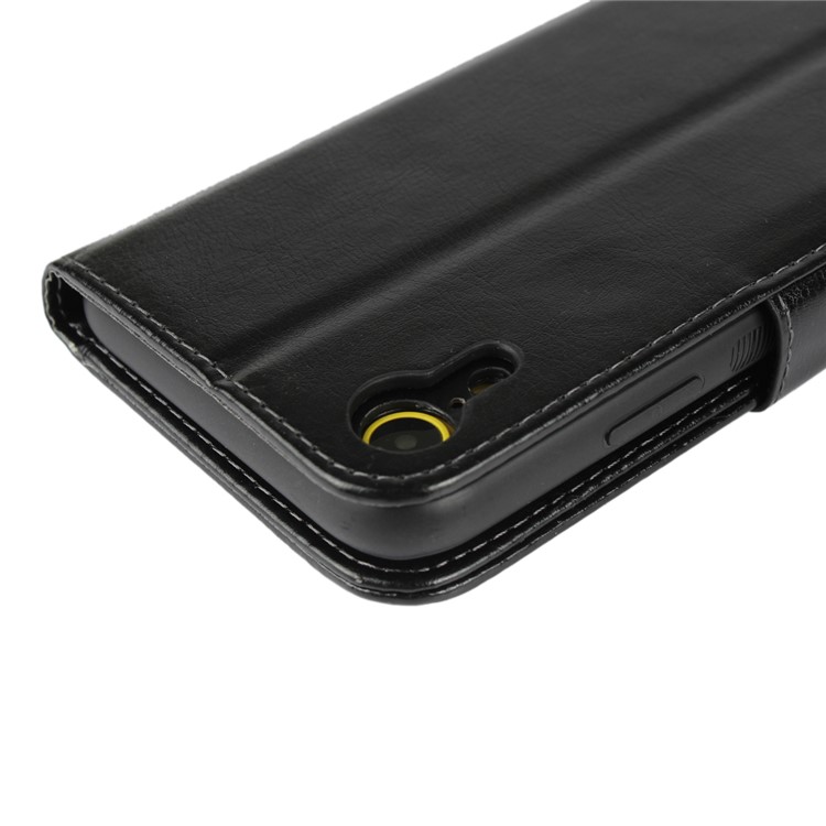 Detachable 2-in-1 Crazy Horse Leather Wallet Shell + TPU Back Case for iPhone XR 6.1 inch - Black-14