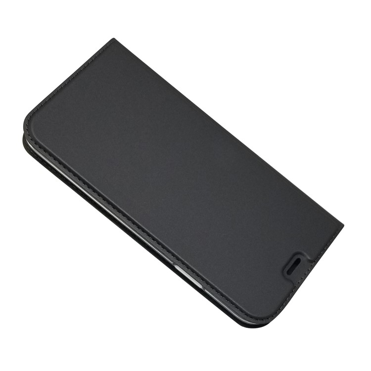 Magnetic Adsorption Leather Card Holder Case for iPhone XS 5.8 inch - Black-3