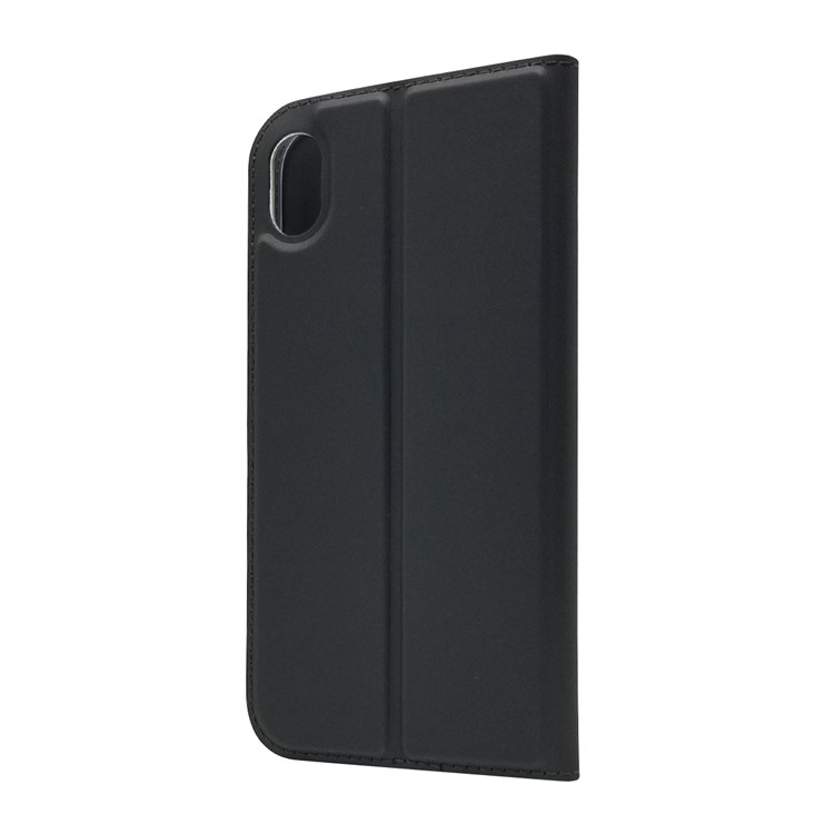 Magnetic Adsorption Leather Card Holder Case for iPhone XS 5.8 inch - Black-9