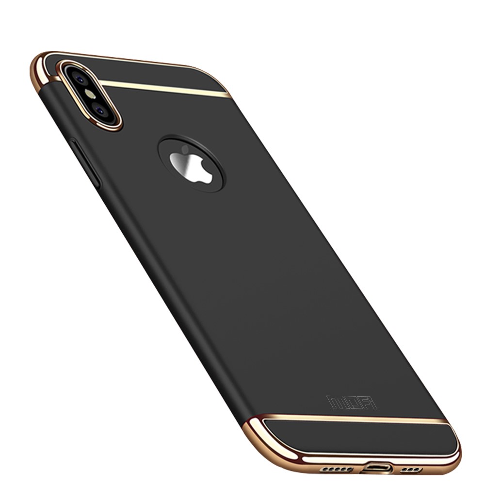 MOFI Guard Series Detachable 3-in-1 Plating Plastic Case for iPhone XS Max 6.5 inch - Black