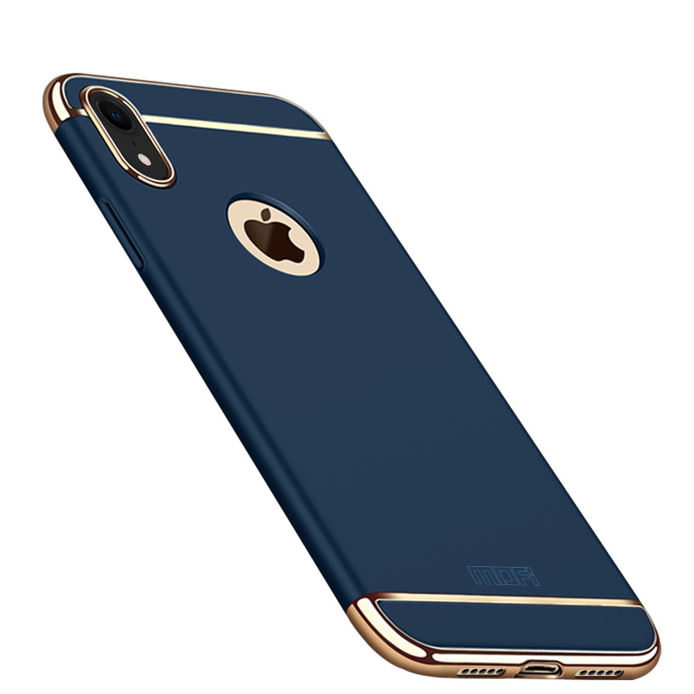MOFI Guard Series Plating PC Mobile Cover Detachable 3-in-1 for iPhone XR 6.1 inch - Dark Blue