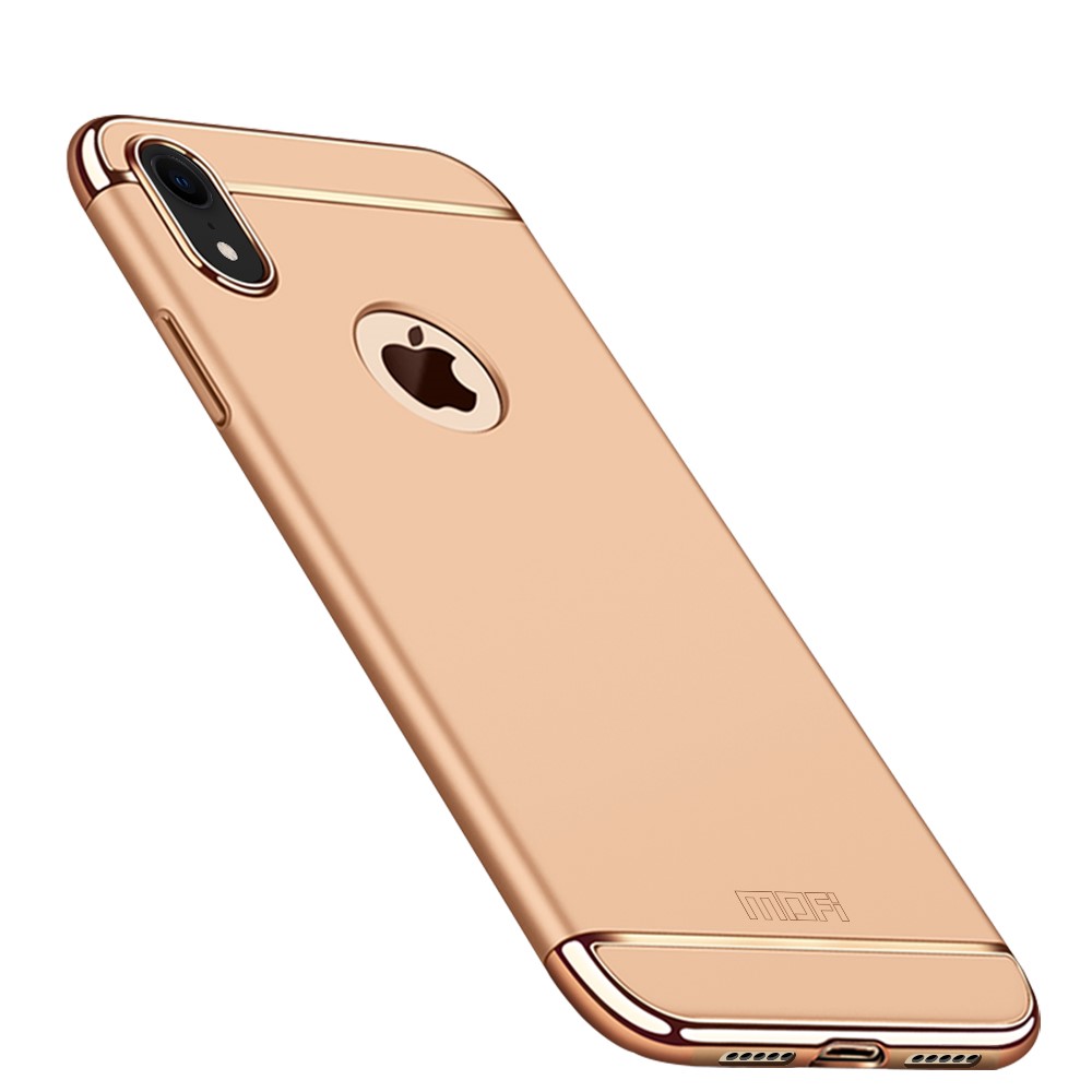 MOFI Guard Series Detachable 3-in-1 Electroplating PC Cellphone Case for iPhone XR 6.1 inch - Gold