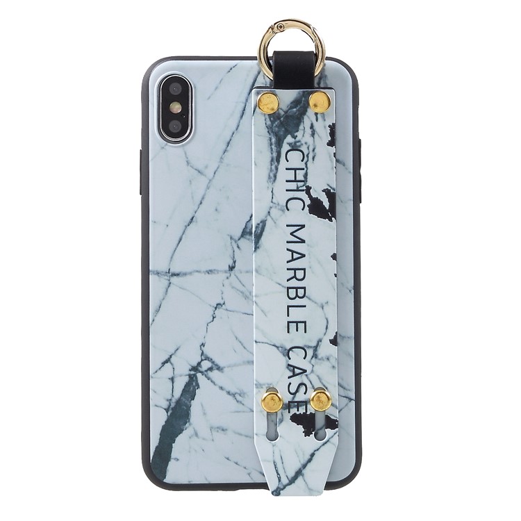 

Marble Pattern Printing TPU Back Cover for iPhone XS Max 6.5 inch - Grey, iPhone XS Max