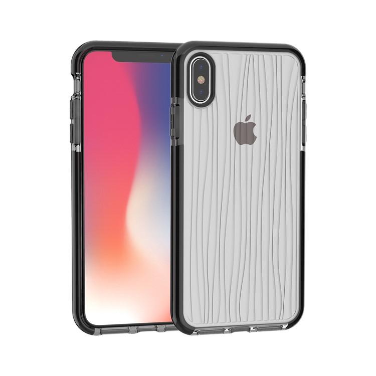 

Anti-slip Water Ripple Soft TPU Case for iPhone XS Max 6.5 inch - Grey / Black, iPhone XS Max