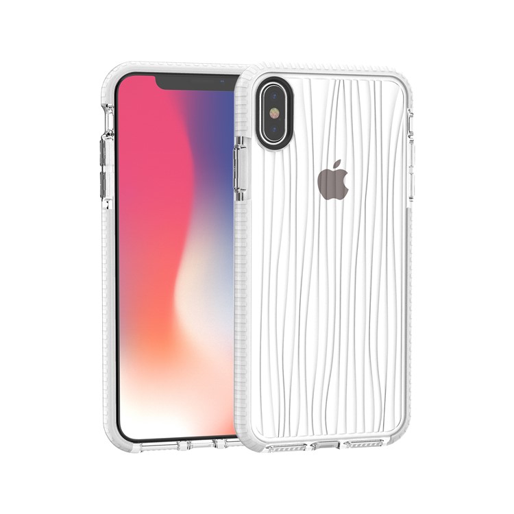 

Противоскользящая Вода Рябь Мягкая Задняя Крышка ТПУ Для Iphone XS Max 6.5 Inch - Белый, iPhone XS Max