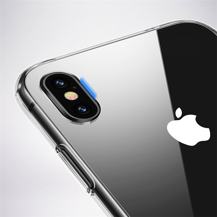 USAMS Mini Series Back Case for iPhone XS Max 6.5 inch Tempered Glass Back + TPU Edges Hybrid Case-6