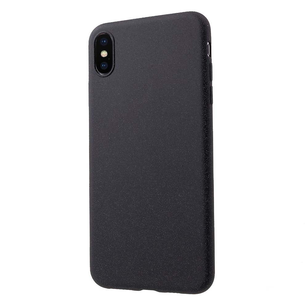 Tampa Protetora Matte TPU Da Pele-toque Para O Iphone XS Max 6,5 Polegadas - Preto-3