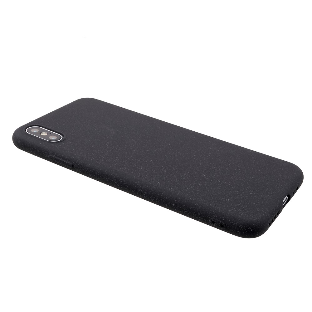 Tampa Protetora Matte TPU Da Pele-toque Para O Iphone XS Max 6,5 Polegadas - Preto-4