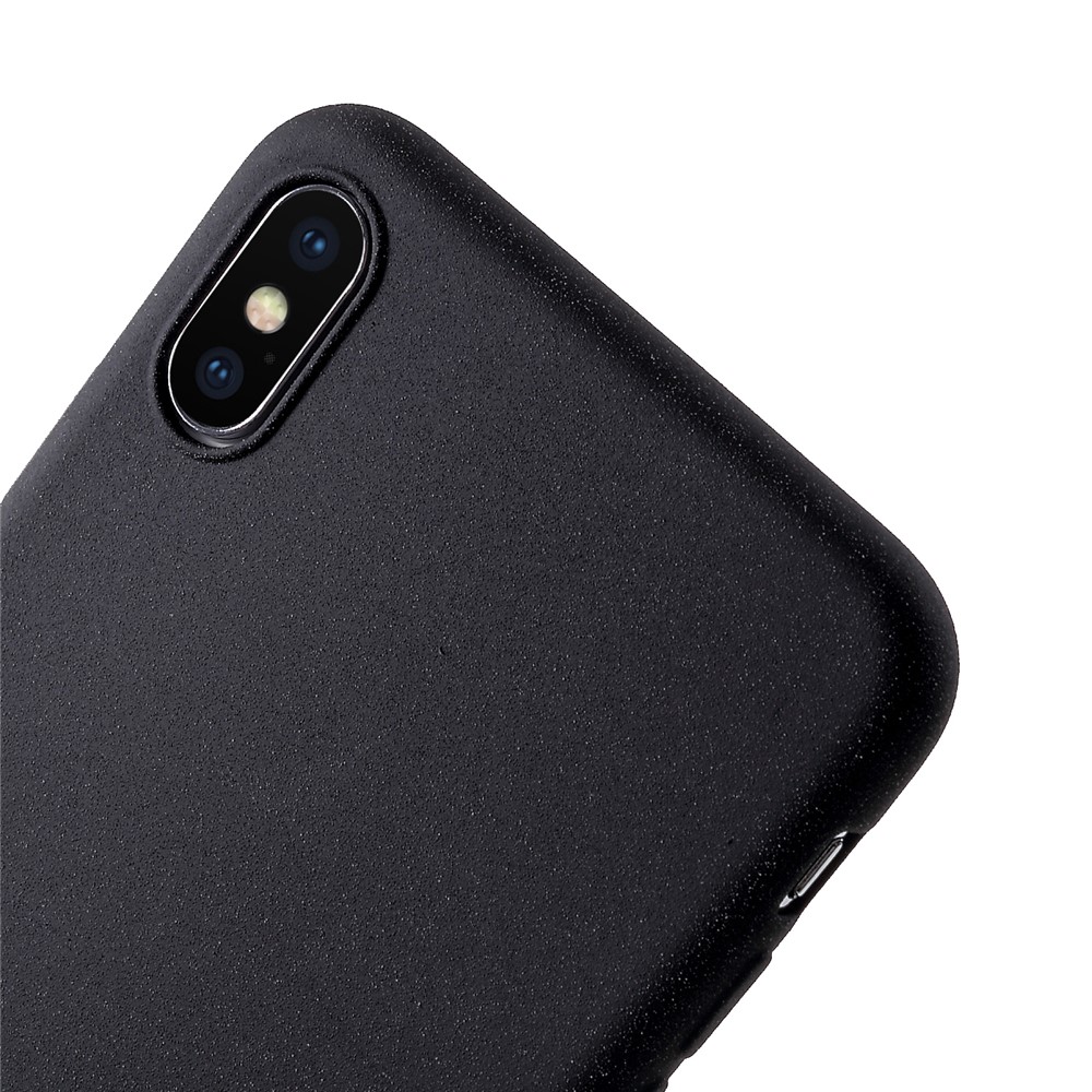 Tampa Protetora Matte TPU Da Pele-toque Para O Iphone XS Max 6,5 Polegadas - Preto-5
