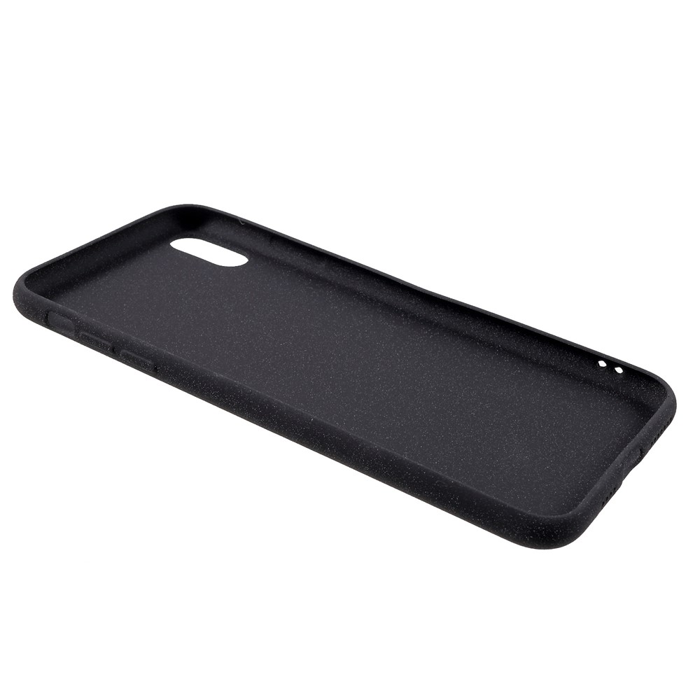 Tampa Protetora Matte TPU Da Pele-toque Para O Iphone XS Max 6,5 Polegadas - Preto-6