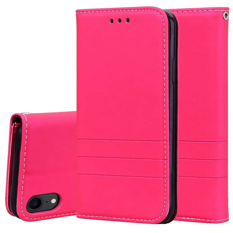 

HAT PRINCE Авто-поглощенный Кошелек PU Кожа Флип-обложка Для Iphone XR 6.1 Inch - Роза, iPhone XR 6.1 inch