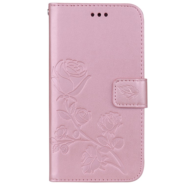 Hat prince отпечатанная розовая кожаная флип-оболочка для iphone xr 6.1 inch - розовый