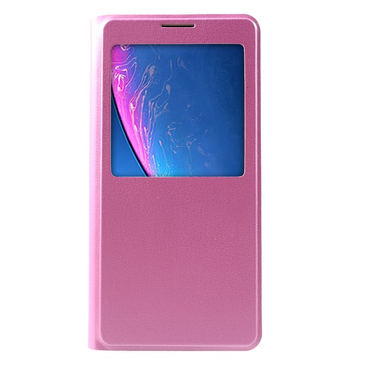 

Вид Окна PU Кожа Защитная Крышка Для Iphone XR 6.1 Inch - Розовый, iPhone XR