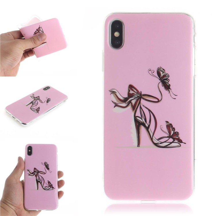 

Печать Шаблонов IMD Мягкая Оболочка TPU Для Iphone XS Max 6.5 Inch - Туфли На Высоком Каблуке, iPhone XS Max