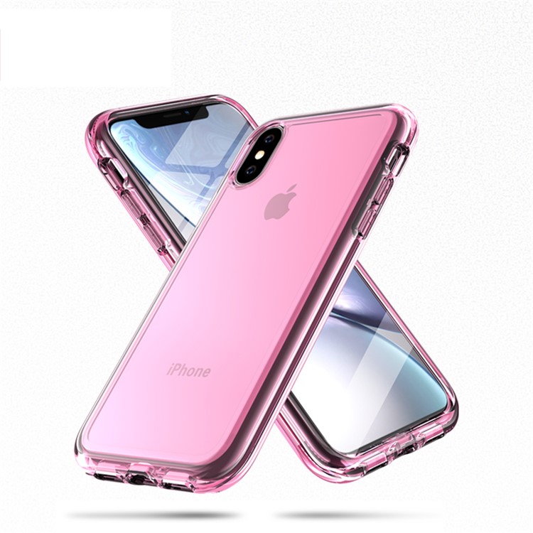 

Splashproof Anti-fingerprint PC + TPU + Acrylic Phone Case for iPhone XS Max 6.5 inch - Pink, iPhone XS Max