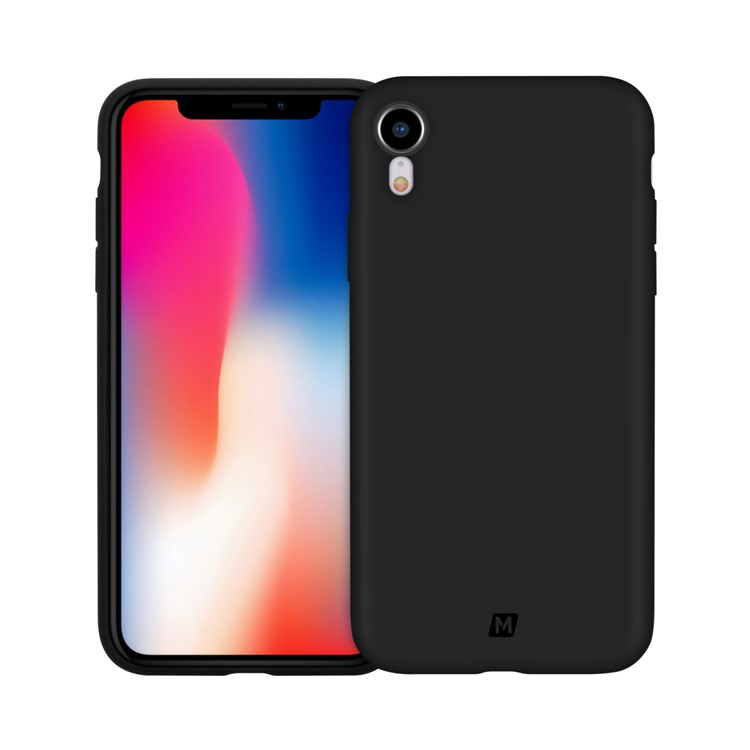 MOMAX Liquid Silicone Back Protection Case for iPhone XR 6.1 inch - Black-1