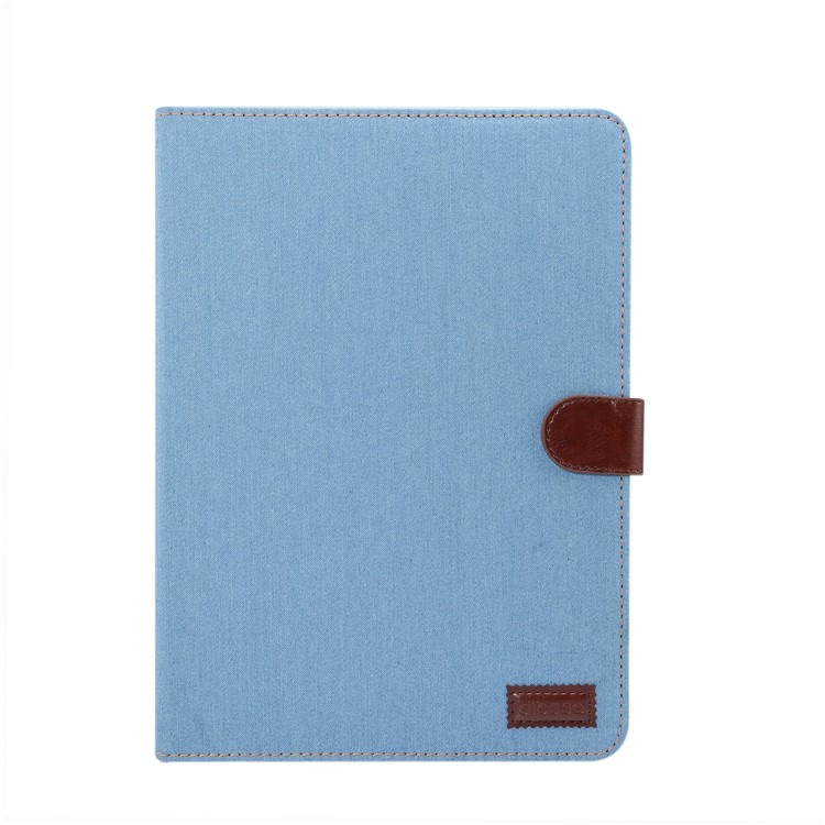 Pano De Calça Jeans PU Couro Inteligente Tablet Capa Com Carteira Suporte Para Ipad Pro 11 Polegadas (2018) - Bebê Azul-2
