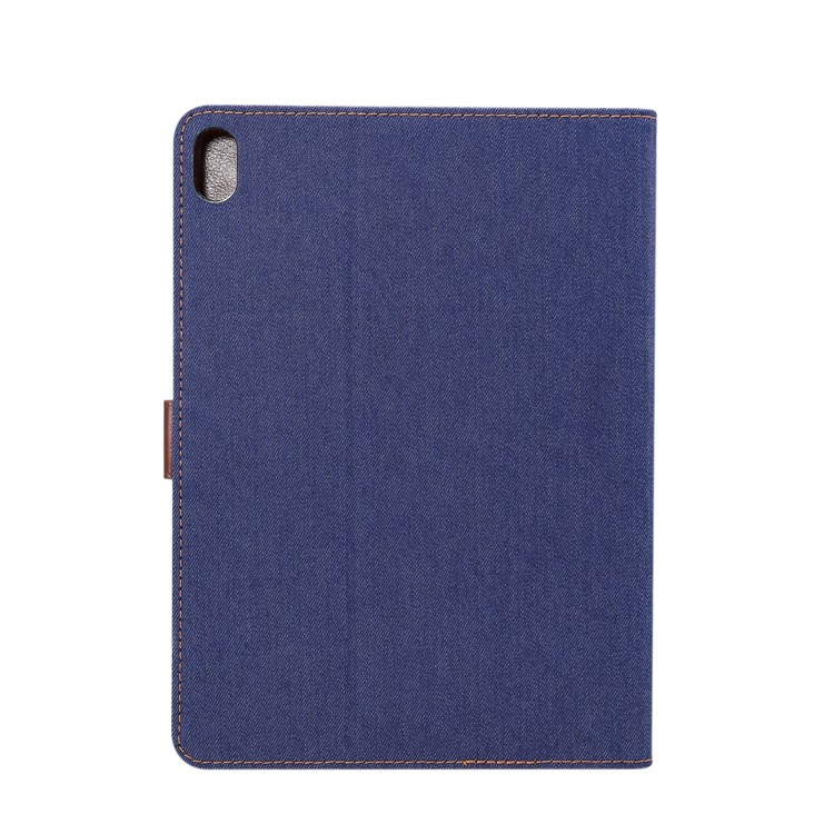 Pano De Calça Jeans PU Couro Inteligente Shell Tablet Com Vários Slots De Cartão Para Ipad Pro 11 Polegadas (2018) - Azul Escuro-3