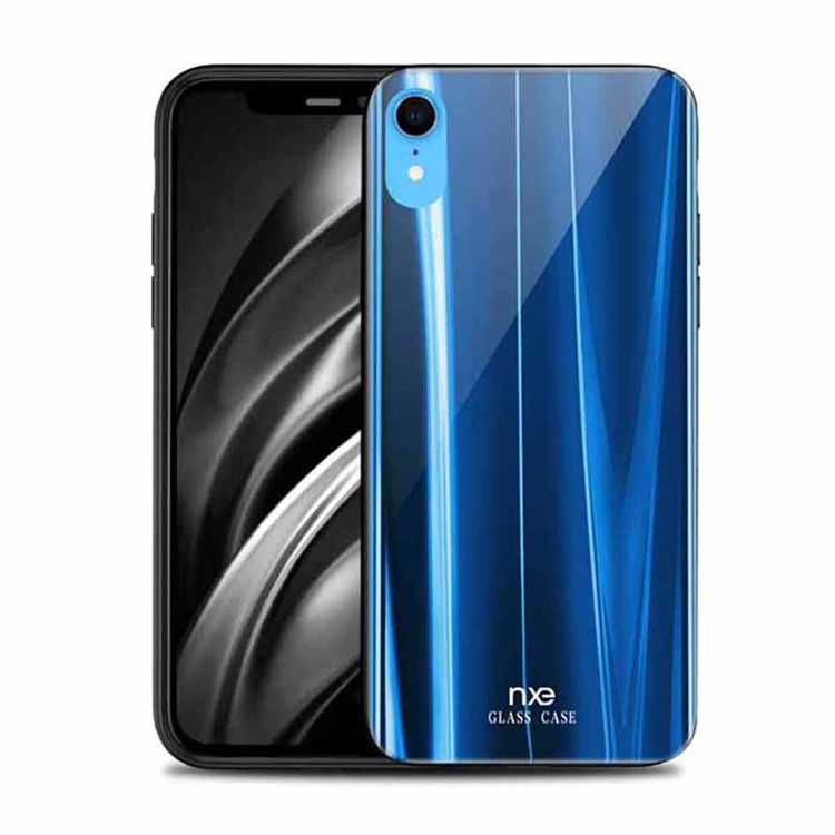 

Стекло Заднего Стекла NXE + Мягкий Чехол Для Защиты Кромок TPU Для Iphone XR 6.1 Inch - Синий, iPhone XR 6.1 inch