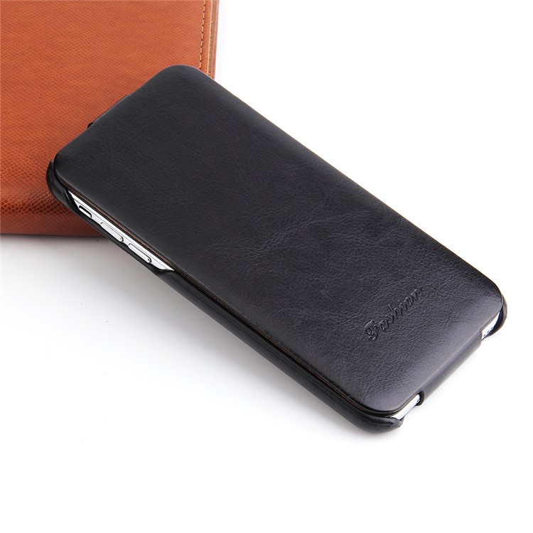 Crazy Horse Vertical Leather Case for iPhone XR 6.1 inch - Black-5