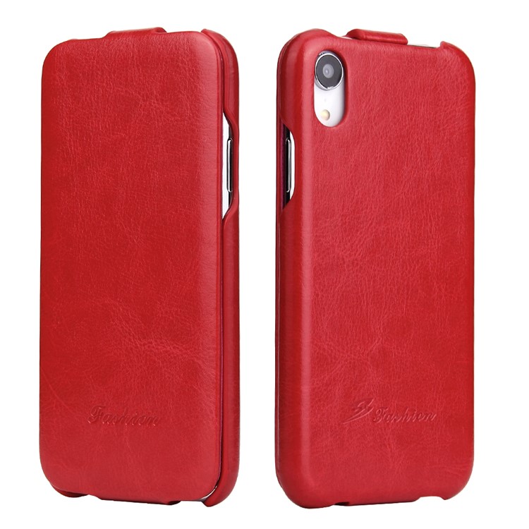 

Сумасшедшая Лошадь Вертикальный Кожаный Чехол Для Iphone XR 6,1 Дюйма - Красный, iPhone XR