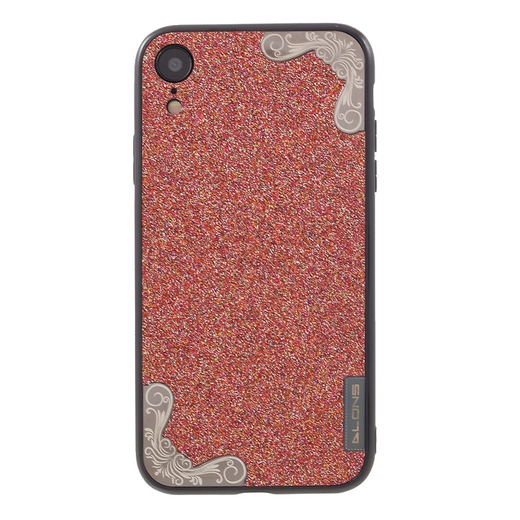 

DLONS Lai Ya Series Glitter Powder PC and TPU Hybrid Cover for iPhone XR 6.1 inch - Red, iPhone XR