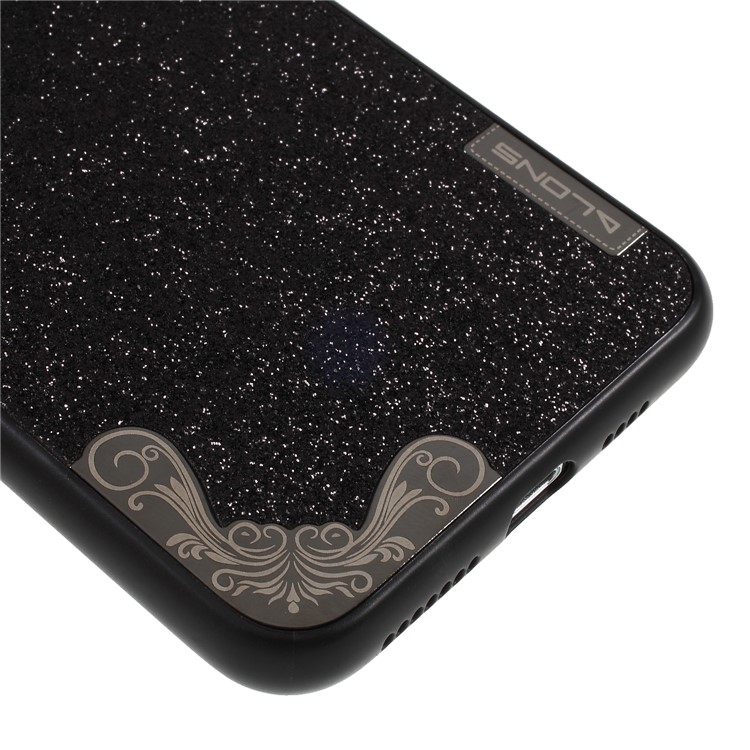 DLONS Lai Ya Series Glitter Powder PC + TPU Hybrid Case for iPhone XS Max 6.5 inch - Black-5