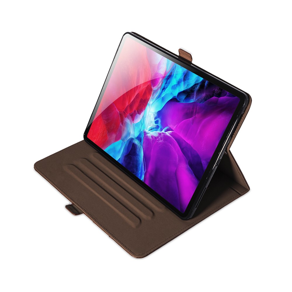 Multi-Slot Stand Leather Tablet Protective Shell for iPad Pro 11-inch (2018) - Coffee-4
