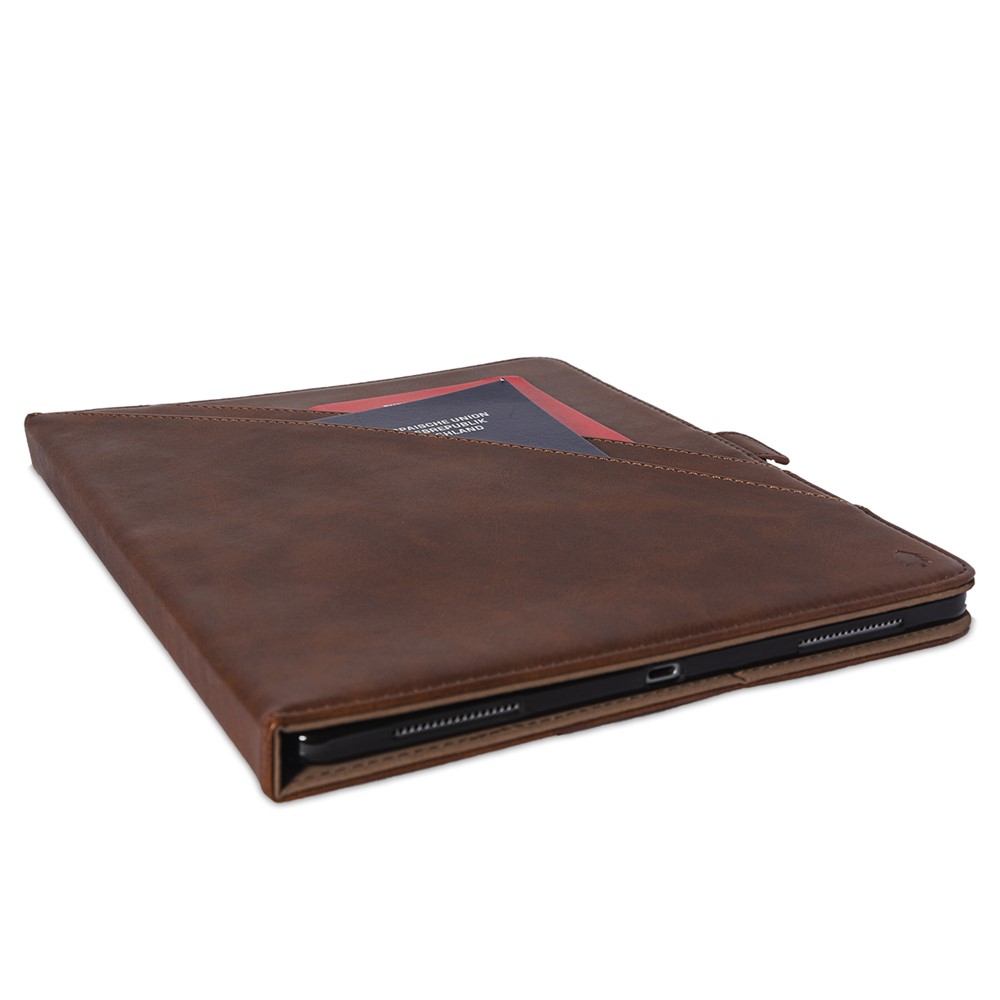 Multi-Slot Stand Leather Tablet Protective Shell for iPad Pro 11-inch (2018) - Coffee-7